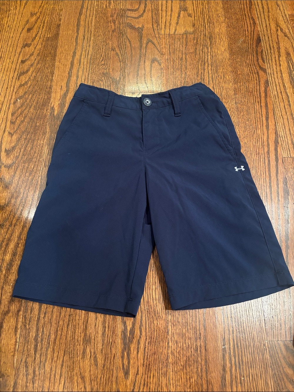 Under Armour Boys Navy Hybrid Performance Golf Shorts
